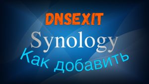 Read more about the article Synology как добавить собственного поставщика DDNS на примере dnsexit